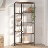 Book Shelf 80x30x180 cm Steel and Engineered Wood 336359