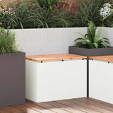 Garden Bench White 60 x 40 x 43 cm Steel 874892
