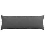 Sofa Pillows 2 pcs Dark Grey 120 x 40 cm Corduroy Fabric 42013818