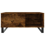 Coffee Table Smoked Oak 80x80x36.5 cm Engineered Wood 830793