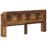 Headboard Cabinet with Storage Old Wood Engineered Wood 8001298
