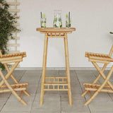 Outdoor Bar Table Round 55x100 cm Bamboo 4108230
