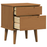 Bedside Cabinet Caramel 40 x 35 x 48 cm Solid Pine Wood 42020931