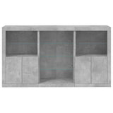 Sideboard with LED Lights Concrete Grey 181.5x37x100 cm 3209180