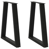 Coffee Table Leg Set of 2 Black Powder-coated steel 60 cm x 72 cm 4012564