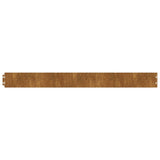 Lawn Edgings 50 pcs 10x103 cm Flexible Corten steel 821891