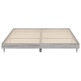 Bed Frame without Mattress Grey Sonoma 160x200 cm Engineered Wood 832235