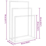 Freestanding Towel Rack Black 48x24x79 cm Iron 343090