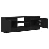 TV Cabinet Black Oak 102x30x36 cm Engineered Wood 862433