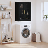 Wall Mounted Cabinet Black 69.5x34x90 cm 828469