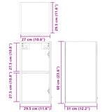 Hanging Cabinet Lyon Sonoma Oak 29.5x31x60 cm Engineered Wood 847495