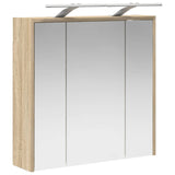 Bathroom Mirror Cabinet Sonoma Oak 63.5 x 16 x 62.5 cm 889161