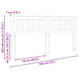 Headboard Concrete Grey Engineered wood 888389