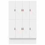 Storage Bed Frame White 236.5 x 150 x 31.5 cm Engineered wood 3335645