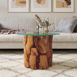 Coffee Table Solid Teak Driftwood 60 cm 243474