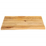 Table Top Live Edge 60x60x2.5 cm Solid Wood Mango 370450