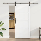 Sliding Door ORKDAL White 93 x 211 cm Solid Pine Wood 3333825
