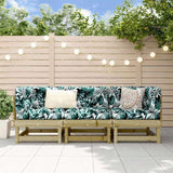 3 Piece Garden Lounge Set Impregnated Wood Pine 825421