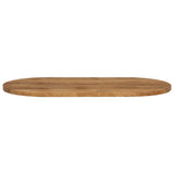 Table Top 90x40x3.8 cm Oval Solid Wood Mango 370153