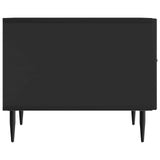Coffee Table with Drawer Black 49 x 50 x 40 cm Engineered Wood 894966