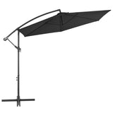 Cantilever Garden Parasol with Aluminium Pole 300 cm Black 47132