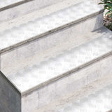 Stair Tread Rectangular 4 pcs Silver 100 x 20 cm Aluminium 4104268