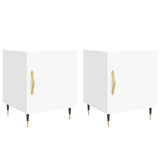 Bedside Cabinets 2 pcs White 40x40x50 cm Engineered Wood 827517