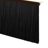 Self-adhesive Door Brush Seals 12 pcs Brown 100 cm 42019437