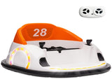 360&deg Rotation Kids Bumper Car, 12V Waltzer Car with Remote Control, Dual Joysticks, Music Lights, T3398P348435