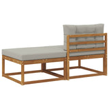 Sectional Sofa Units with Cushion 2 Piece Natural 900548