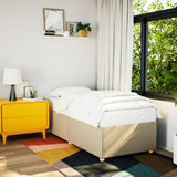 Bed Frame without Mattress Cream 100x200 cm Fabric 3284713