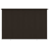 Outdoor Roller Blind 350x230 cm Brown HDPE 312989