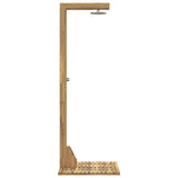 Outdoor Shower 210.5 cm Solid Acacia Wood and Stainless Steel 903123