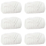 Throw Blankets 6 pcs White 270 x 240 cm Fleece 42016968