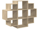 Wall Shelf Sonoma Oak 90 x 25 x 90 cm Engineered Wood 8012174