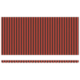 Retractable Awning Manual Orange and brown 600 x 350 cm Fabric 3331705