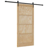 Sliding Door ORKDAL Brown 93 x 202 cm Solid Pine Wood 3333822