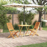 Folding Bistro Set Folding 3 pcs Brown Solid Acacia Wood 3375696