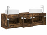 Bathroom Furniture Set 3 pcs Smoked Oak 49.5 x 44.5 x 65.5 cm 3405959