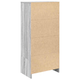 Cabinet with Drawer Grey Sonoma 55.5x34x119.5 cm Engineered Wood 861648