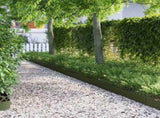 Lawn Edgings 30 pcs Olive Green 103 x 0.05 x 22 cm Steel 874839
