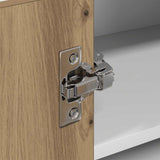 Hanging Cabinet Artisan Oak and White 57 x 57 x 40 cm 884193