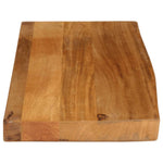 ZNTS Table Top Live Edge 90x40x2.5 cm Solid Wood Mango 370539