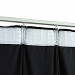 ZNTS Blackout Curtains 2 pcs with Hooks Velvet Black 140x225 cm 134493