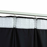 Blackout Curtain with Hooks Velvet Black 290x245 cm 134495