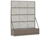 Garden Trellis Planter Grey 105 x 30 x 170 cm Metal 366623