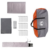 Tunnel Tent Grey and Orange 675 x 392 x 210 cm 42017477