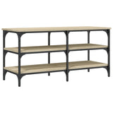 Shoe Bench Sonoma Oak 100x38.5x49 cm Engineered Wood 839044