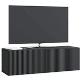 Wall-Mounted TV Cabinet Black 98 x 31 x 30 cm Engineered Wood 898556
