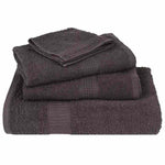 Towels 4 pcs Anthracite 100x200 cm 360 gsm 100% Cotton 136698